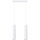 Lampadario a sospensione con filo KARBON 2xGU10/10W/230V bianco