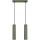 Lampadario a sospensione con filo KARBON 2xGU10/10W/230V verde