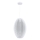 Lampadario a sospensione con filo KAREI 1xE27/20W/230V diametro 30 cm bianco