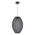 Lampadario a sospensione con filo KAREI 1xE27/20W/230V diametro 30 cm nero