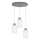 Lampadario a sospensione con filo KARLA 3xE27/60W/230V calcestruzzo