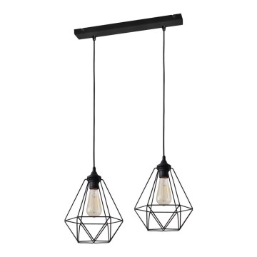 Lampadario a sospensione con filo KARO 2xE27/15W/230V