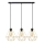 Lampadario a sospensione con filo KARO 3xE27/15W/230V oro/nero