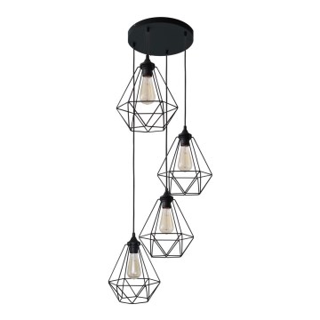 Lampadario a sospensione con filo KARO 4xE27/15W/230V