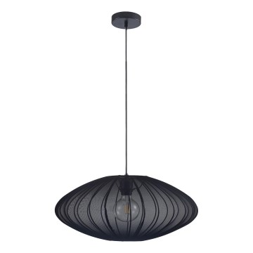 Lampadario a sospensione con filo KINU 1xE27/20W/230V diametro 50 cm nero