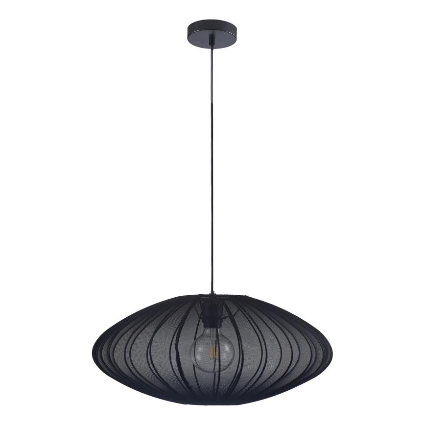 Lampadario a sospensione con filo KINU 1xE27/20W/230V diametro 50 cm nero