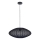 Lampadario a sospensione con filo KINU 1xE27/20W/230V diametro 50 cm nero