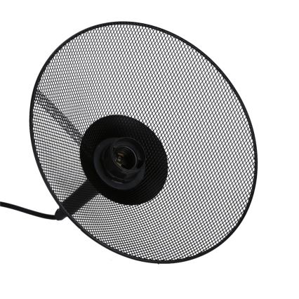Lampadario a sospensione con filo KIRUNA 1xE27/40W/230V diametro 25 cm nero