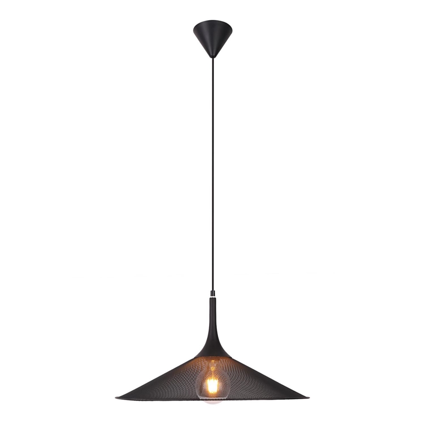 Lampadario a sospensione con filo KIRUNA 1xE27/40W/230V diametro 50 cm nero