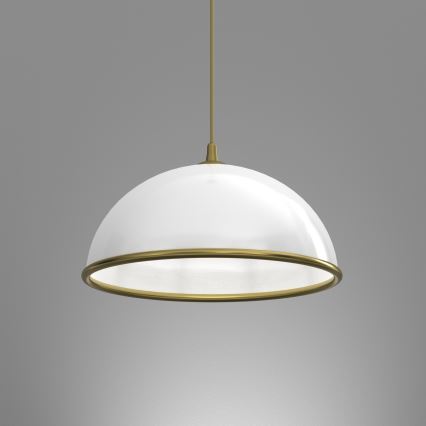 Lampadario a sospensione con filo KITCHEN 1xE27/15W/230V bianco/oro