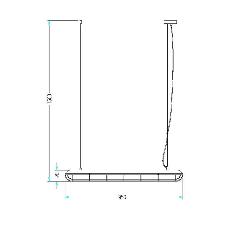 Lampadario a sospensione con filo KJELD 3xE14/60W/230V