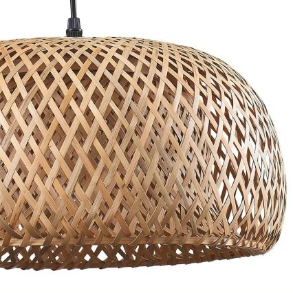 Lampadario a sospensione con filo KORFU 1xE27/20W/230V diametro 38 cm bambù