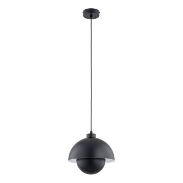 Lampadario a sospensione con filo KUGER 1xE27/15W/230V nero