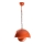 Lampadario a sospensione con filo KURE 1xE27/40W/230V arancione