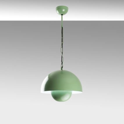 Lampadario a sospensione con filo KURE 1xE27/40W/230V verde