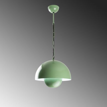 Lampadario a sospensione con filo KURE 1xE27/40W/230V verde