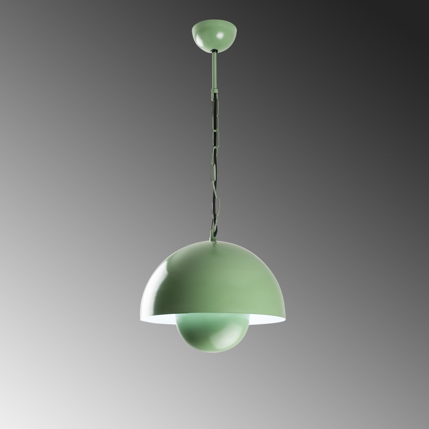 Lampadario a sospensione con filo KURE 1xE27/40W/230V verde