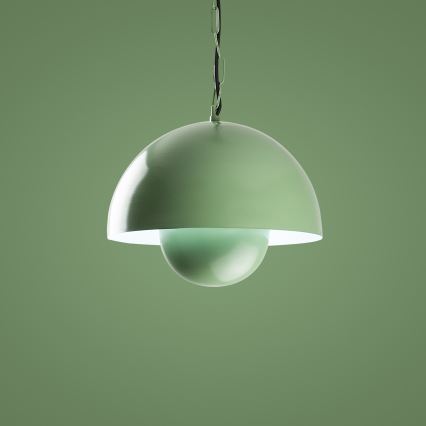 Lampadario a sospensione con filo KURE 1xE27/40W/230V verde
