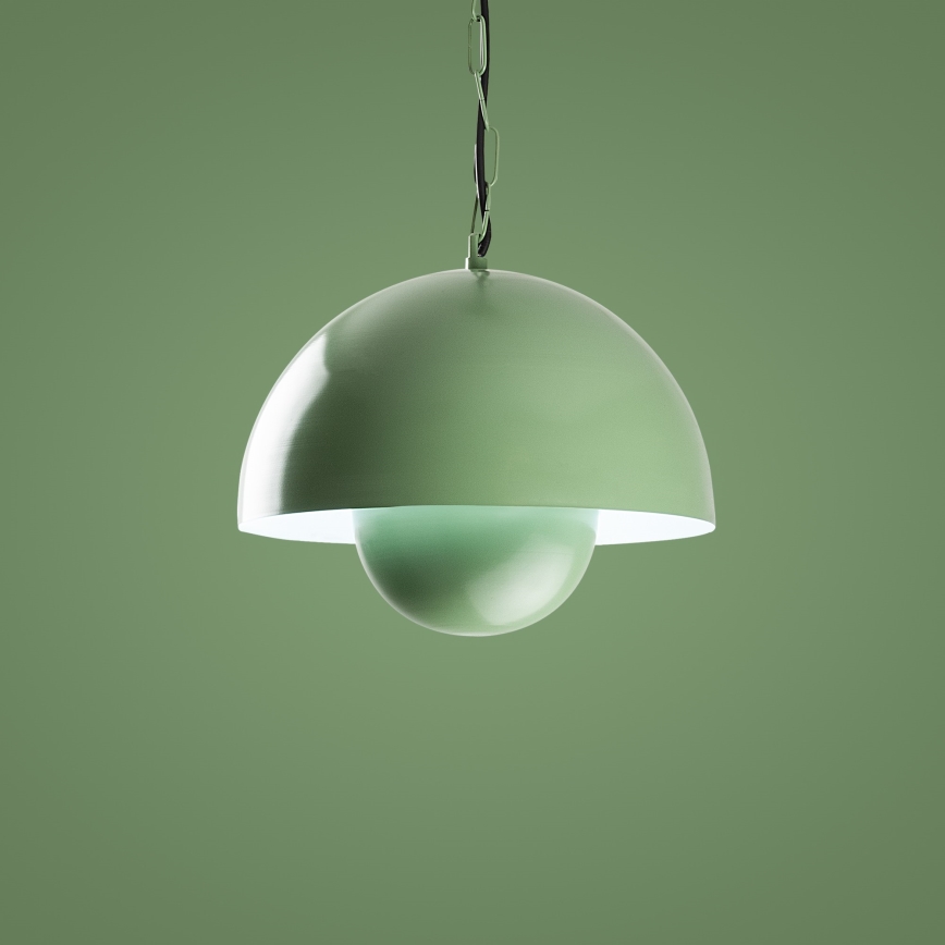 Lampadario a sospensione con filo KURE 1xE27/40W/230V verde