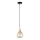 Lampadario a sospensione con filo LACRIMA HONEY 1xE27/60W/230V