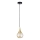 Lampadario a sospensione con filo LACRIMA HONEY 1xE27/60W/230V