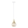 Lampadario a sospensione con filo LACRIMA WHITE 1xE27/60W/230V