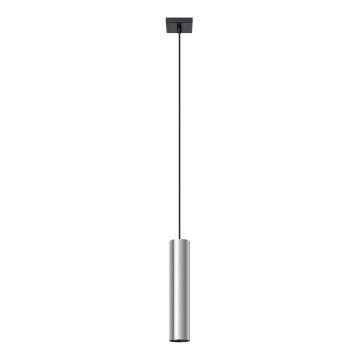 Lampadario a sospensione con filo LAGOS 1xGU10/10W/230V cromo lucido