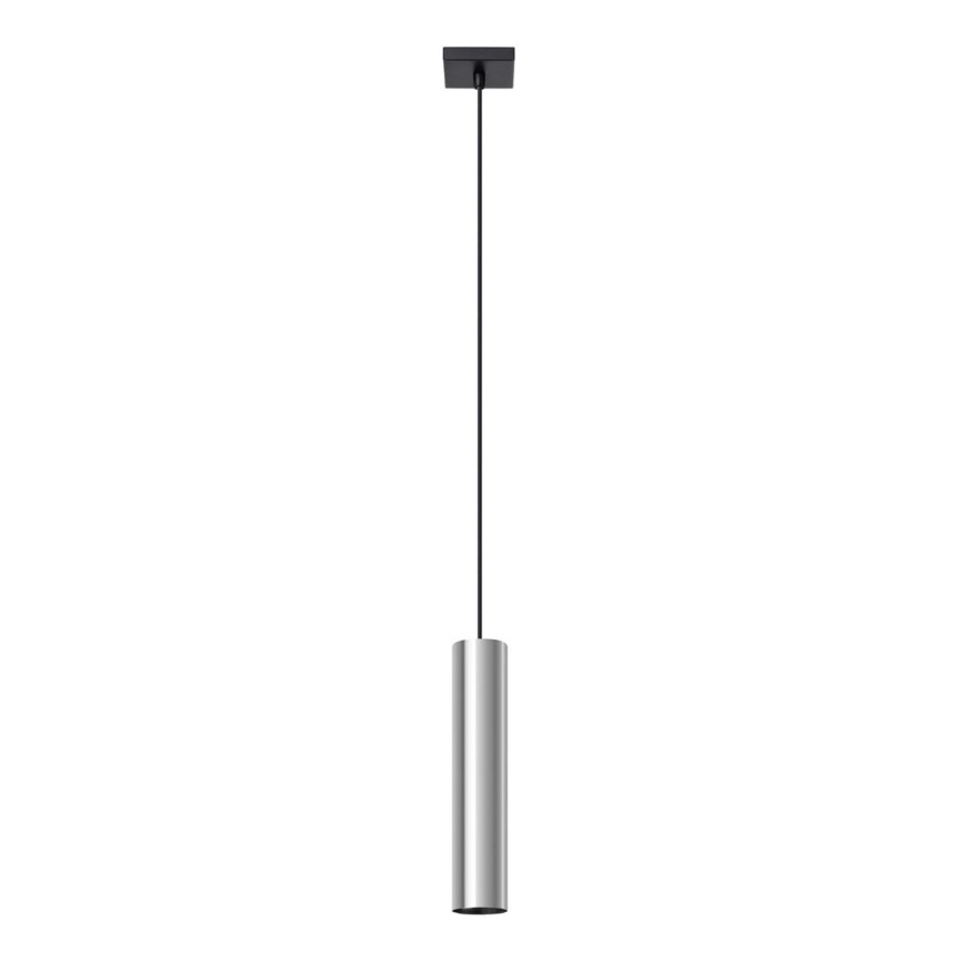 Lampadario a sospensione con filo LAGOS 1xGU10/10W/230V cromo lucido