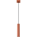 Lampadario a sospensione con filo LAGOS 1xGU10/10W/230V rosso