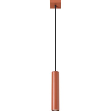 Lampadario a sospensione con filo LAGOS 1xGU10/10W/230V rosso