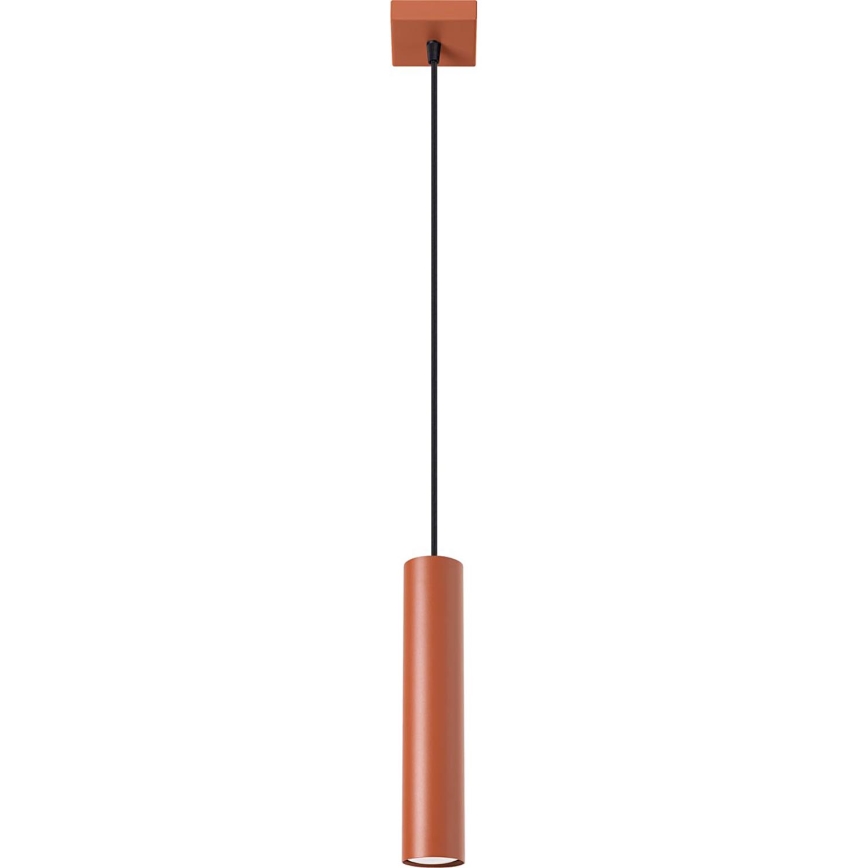 Lampadario a sospensione con filo LAGOS 1xGU10/10W/230V rosso