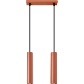 Lampadario a sospensione con filo LAGOS 2xGU10/10W/230V rosso