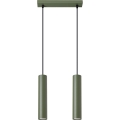 Lampadario a sospensione con filo LAGOS 2xGU10/10W/230V verde