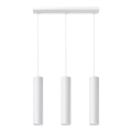 Lampadario a sospensione con filo LAGOS 3 3xGU10/10W/230V bianco