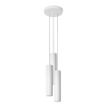 Lampadario a sospensione con filo LAGOS 3xGU10/10W/230V bianco