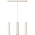 Lampadario a sospensione con filo LAGOS 3xGU10/10W/230V color crema