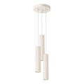 Lampadario a sospensione con filo LAGOS 3xGU10/10W/230V color crema