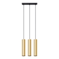 Lampadario a sospensione con filo LAGOS 3xGU10/10W/230V oro