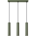 Lampadario a sospensione con filo LAGOS 3xGU10/10W/230V verde