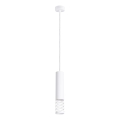 Lampadario a sospensione con filo LAMI 1xGU10/10W/230V bianco