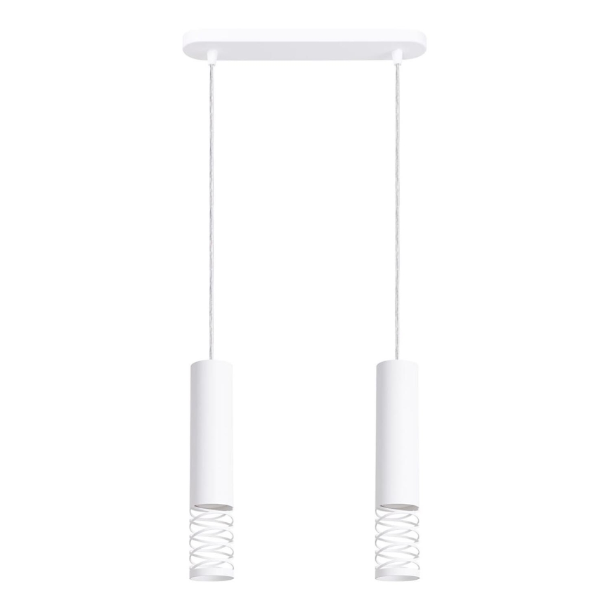 Lampadario a sospensione con filo LAMI 2xGU10/10W/230V bianco