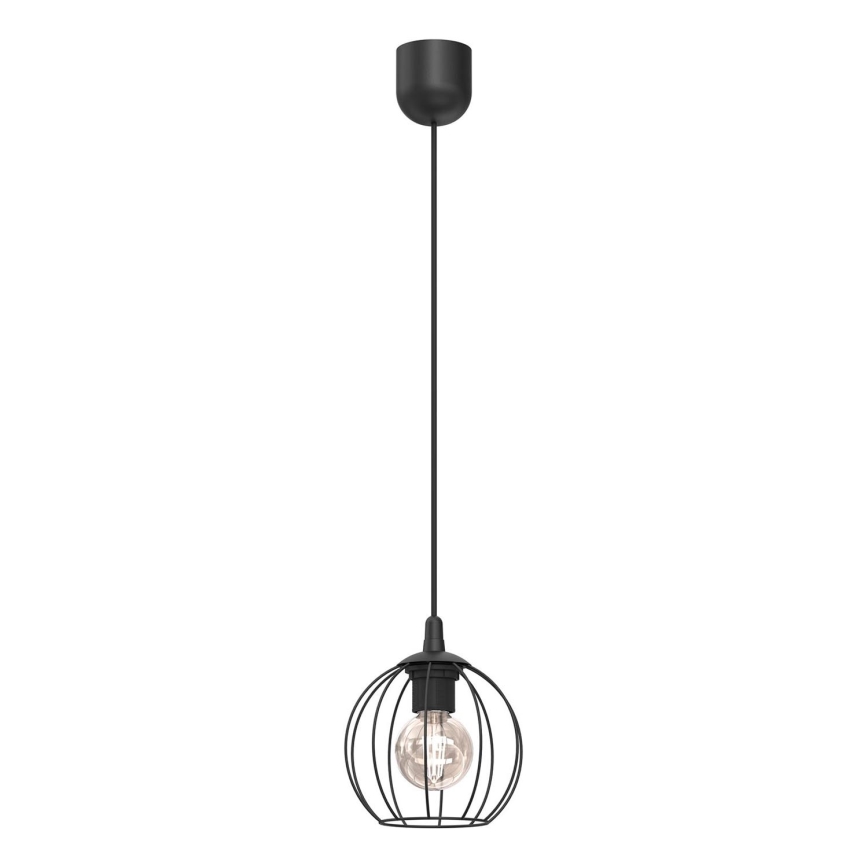 Lampadario a sospensione con filo LAPS 1xE27/15W/230W nero