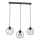 Lampadario a sospensione con filo LAPS 3xE27/15W/230W nero