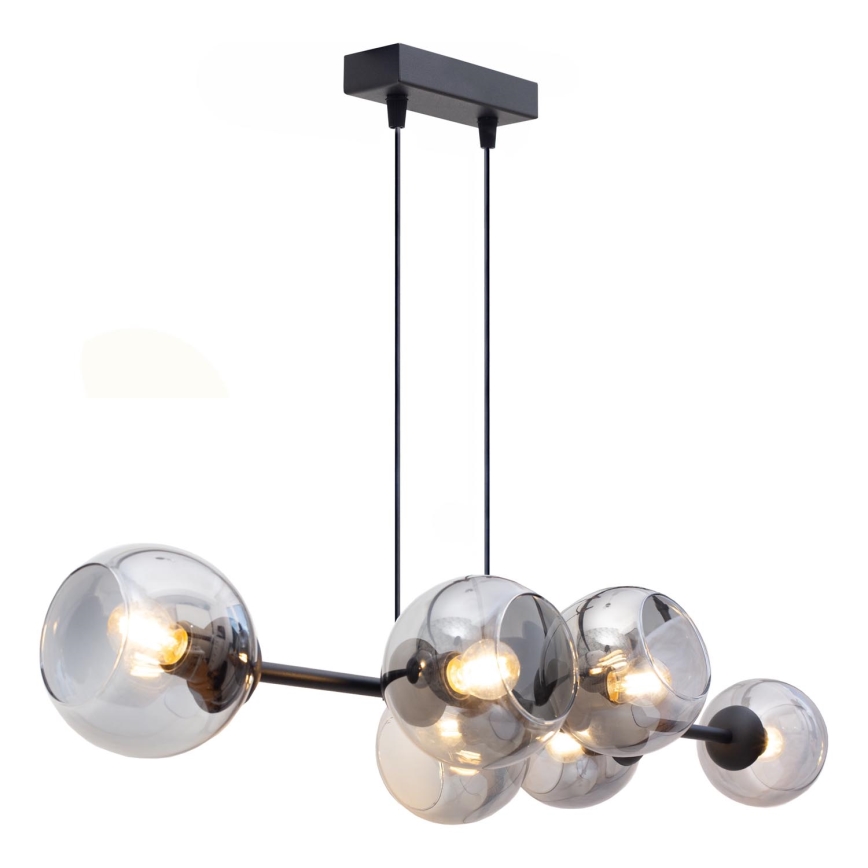 Lampadario a sospensione con filo LATIL 6xE27/60W/230V