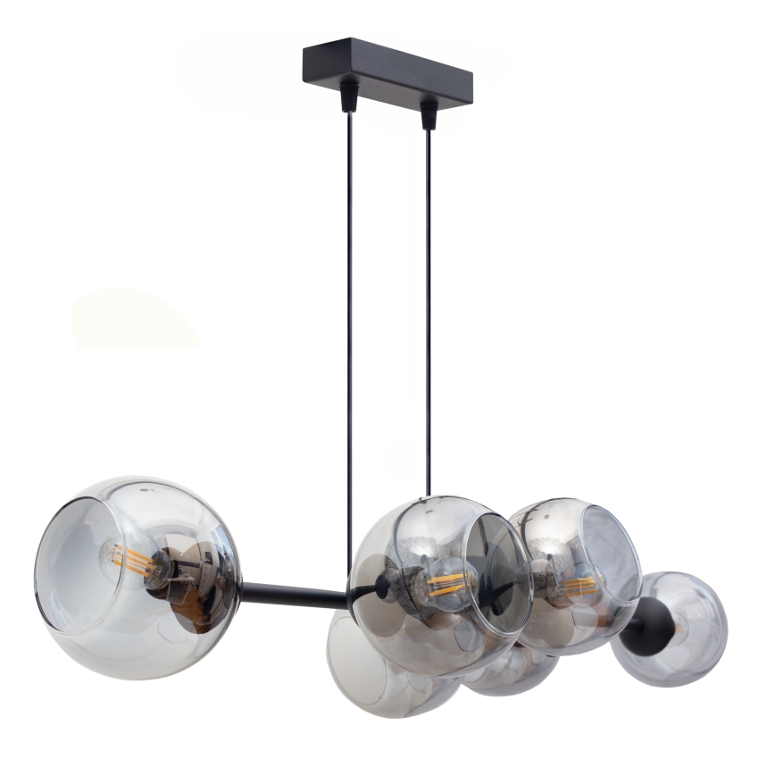Lampadario a sospensione con filo LATIL 6xE27/60W/230V