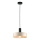 Lampadario a sospensione con filo LATTE 1xE27/60W/230V beige/nero