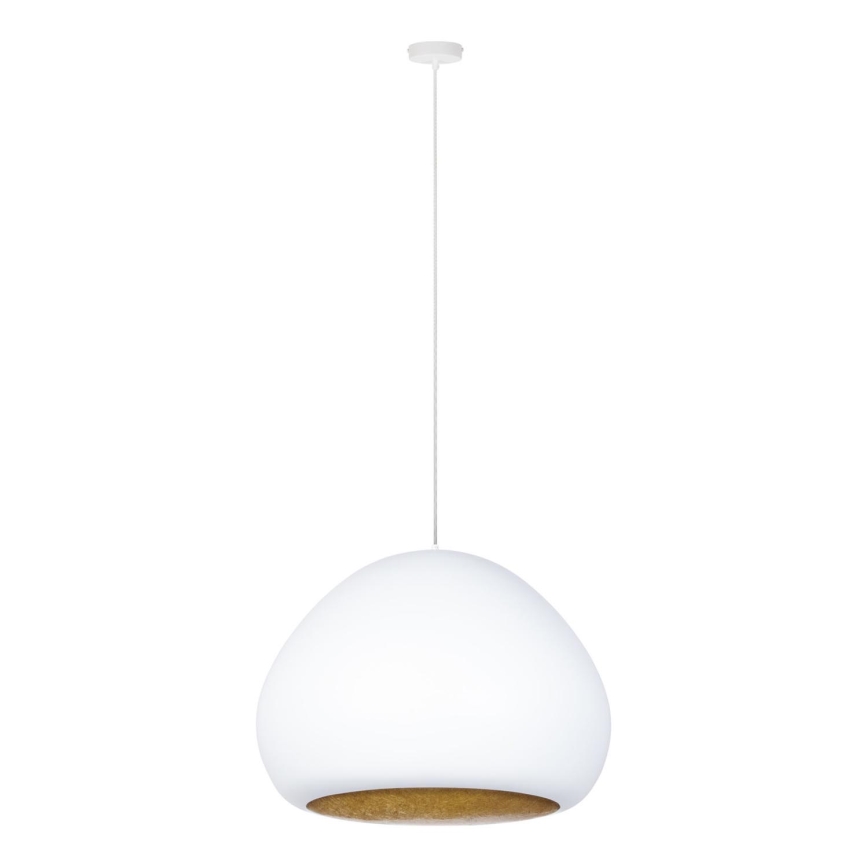 Lampadario a sospensione con filo LAVA 1xE27/15W/230V bianco/oro
