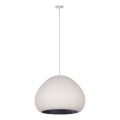Lampadario a sospensione con filo LAVA 1xE27/15W/230V color crema/nero