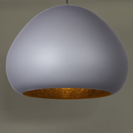 Lampadario a sospensione con filo LAVA 1xE27/15W/230V grigio/nero