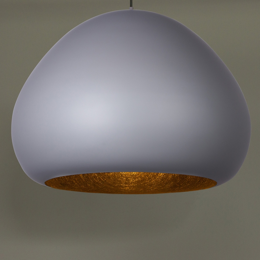 Lampadario a sospensione con filo LAVA 1xE27/15W/230V grigio/nero